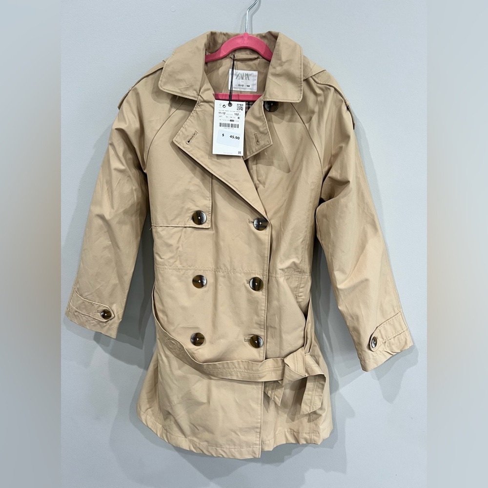 Zara belted/hooded Trench Coat